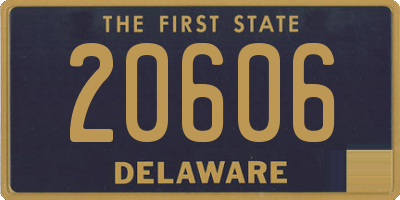 DE license plate 20606