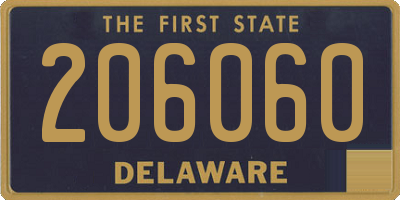 DE license plate 206060