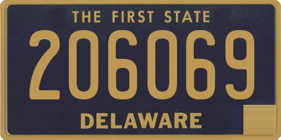 DE license plate 206069