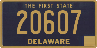 DE license plate 20607