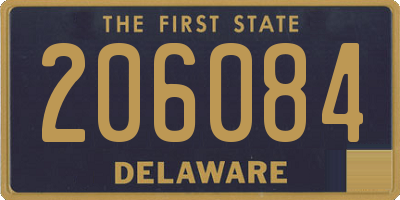 DE license plate 206084