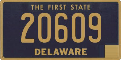 DE license plate 20609