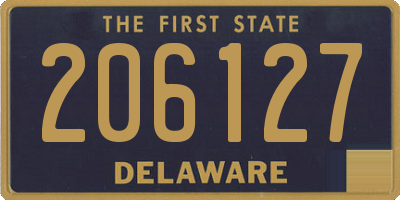 DE license plate 206127