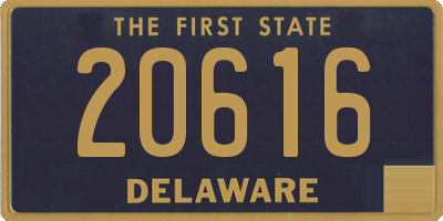 DE license plate 20616