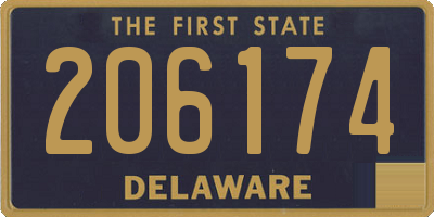DE license plate 206174