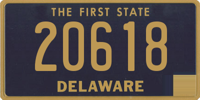 DE license plate 20618