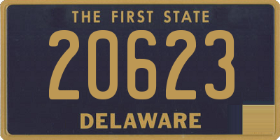 DE license plate 20623