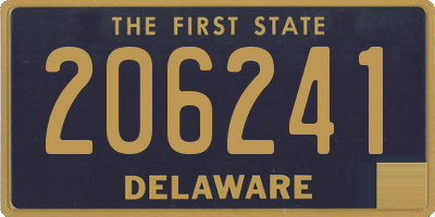 DE license plate 206241