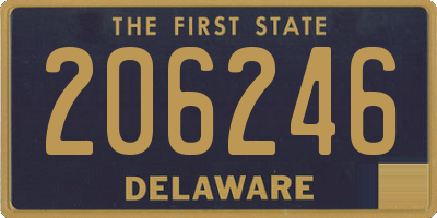 DE license plate 206246