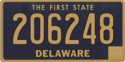 DE license plate 206248