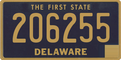 DE license plate 206255