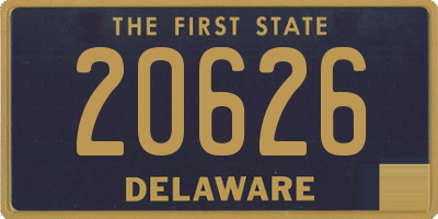 DE license plate 20626