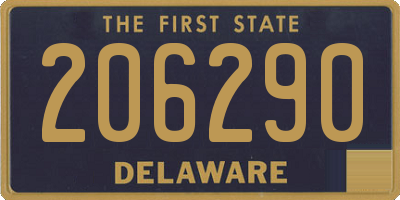 DE license plate 206290