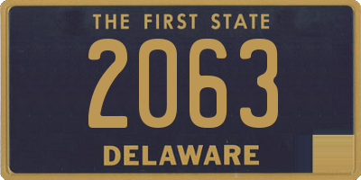 DE license plate 2063