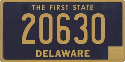 DE license plate 20630