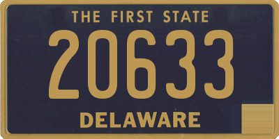 DE license plate 20633