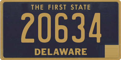 DE license plate 20634