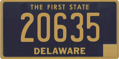 DE license plate 20635