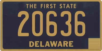 DE license plate 20636