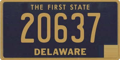 DE license plate 20637