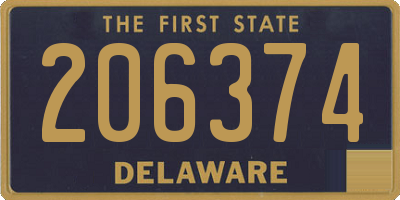 DE license plate 206374