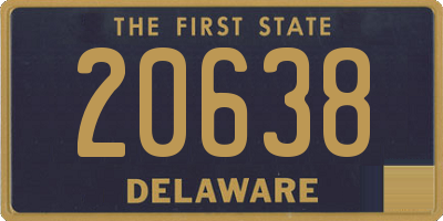 DE license plate 20638