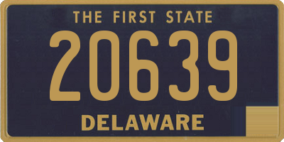 DE license plate 20639