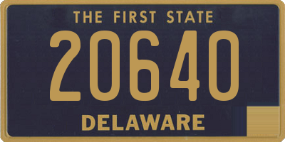 DE license plate 20640