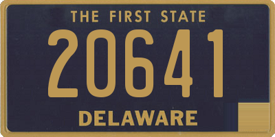 DE license plate 20641