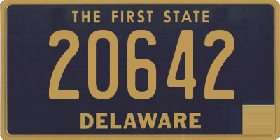 DE license plate 20642