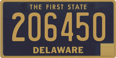 DE license plate 206450