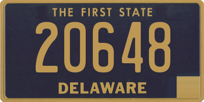 DE license plate 20648