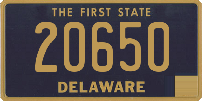 DE license plate 20650