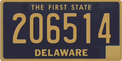 DE license plate 206514