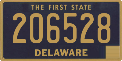 DE license plate 206528