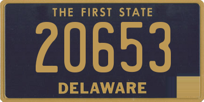 DE license plate 20653