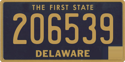 DE license plate 206539