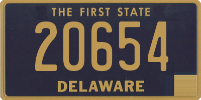 DE license plate 20654