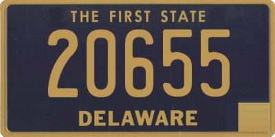 DE license plate 20655