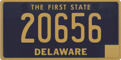 DE license plate 20656