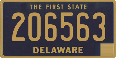 DE license plate 206563