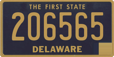 DE license plate 206565