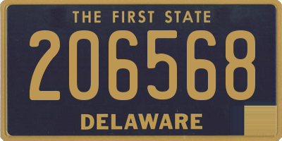 DE license plate 206568