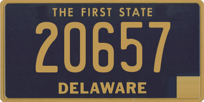 DE license plate 20657