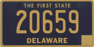 DE license plate 20659