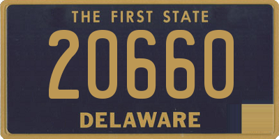 DE license plate 20660