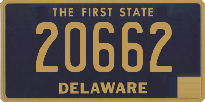 DE license plate 20662