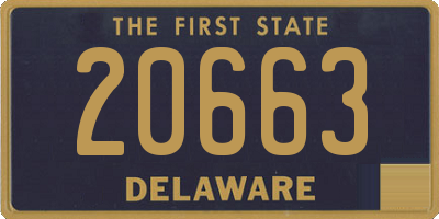 DE license plate 20663