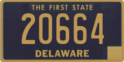 DE license plate 20664