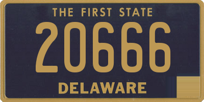 DE license plate 20666